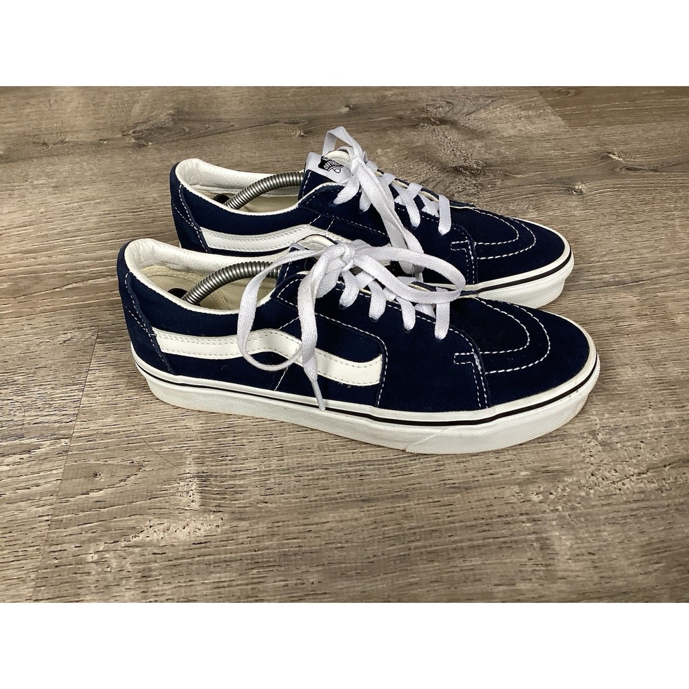 VANS Old Skool Mens 7 Womens 8.5 Blue Lace Up‎ Sneakers Skate shoes